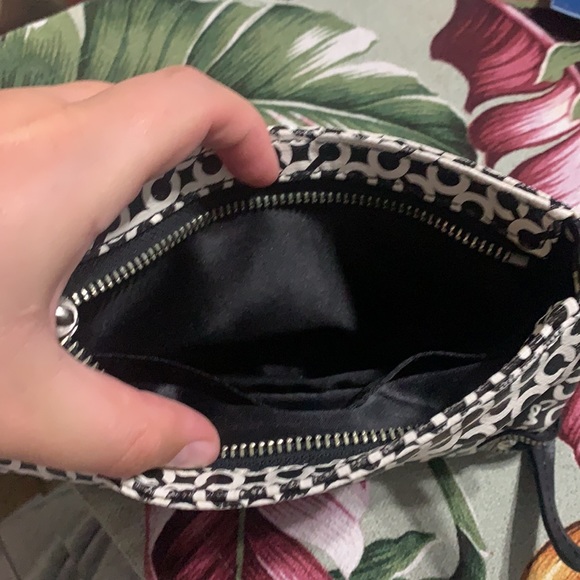 Coach black and white small purse / handbag - Picture 8 of 15